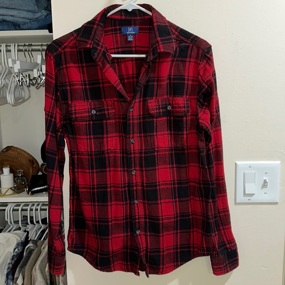 Other - black and red plaid flannel